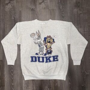 VTG Duke University Sweater Looney Tunes Basketball TNT by Trau & Loevner USA